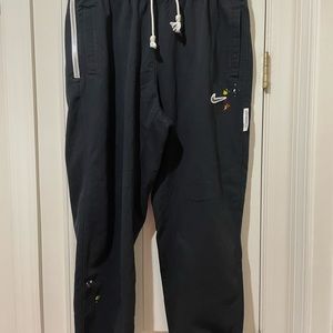 Nike Black Joggers with White Accents